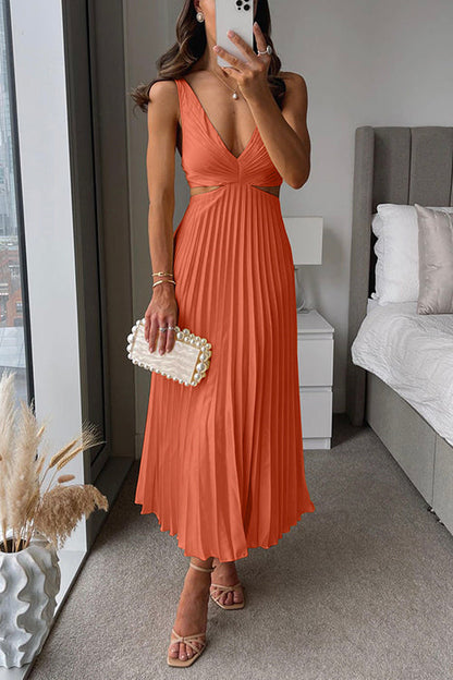 Rumi™ – Damen Abendkleid Lang aus Falten-Satin Elegante Silhouette-6