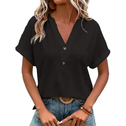 Sloane™ – Damen Bluse Mit V-Ausschnitt Atmungsaktiver Komfort & Stil 4