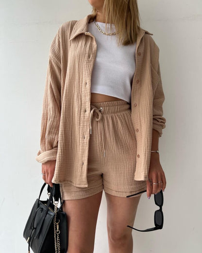 Damen Sommerhose Baumwoll Leicht Trendig - Elarova