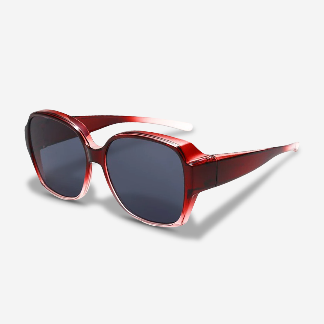 Brille mit integrierter Sonnenbrille Clip-On