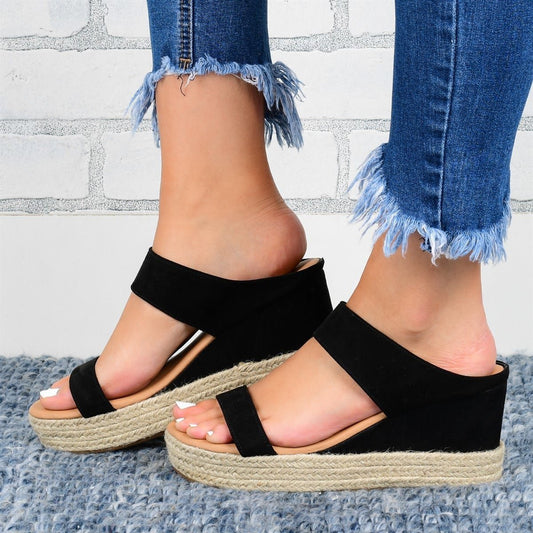HanfStep™ – Damen Sandalen mit Hochkeilabsatz für Komfort und Stil 1
