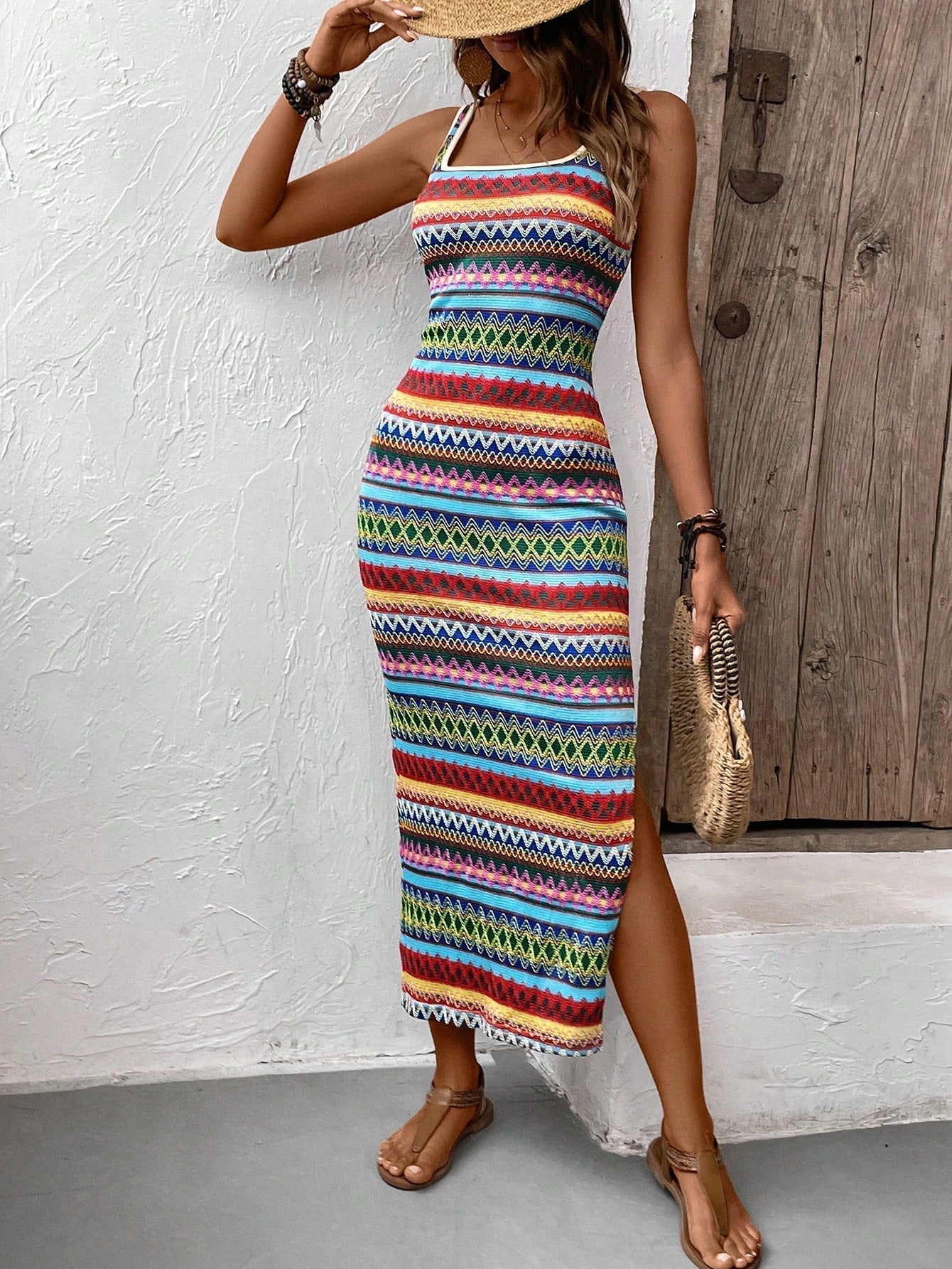 Boho Strandkleid Ibiza Stil Sommerkleid