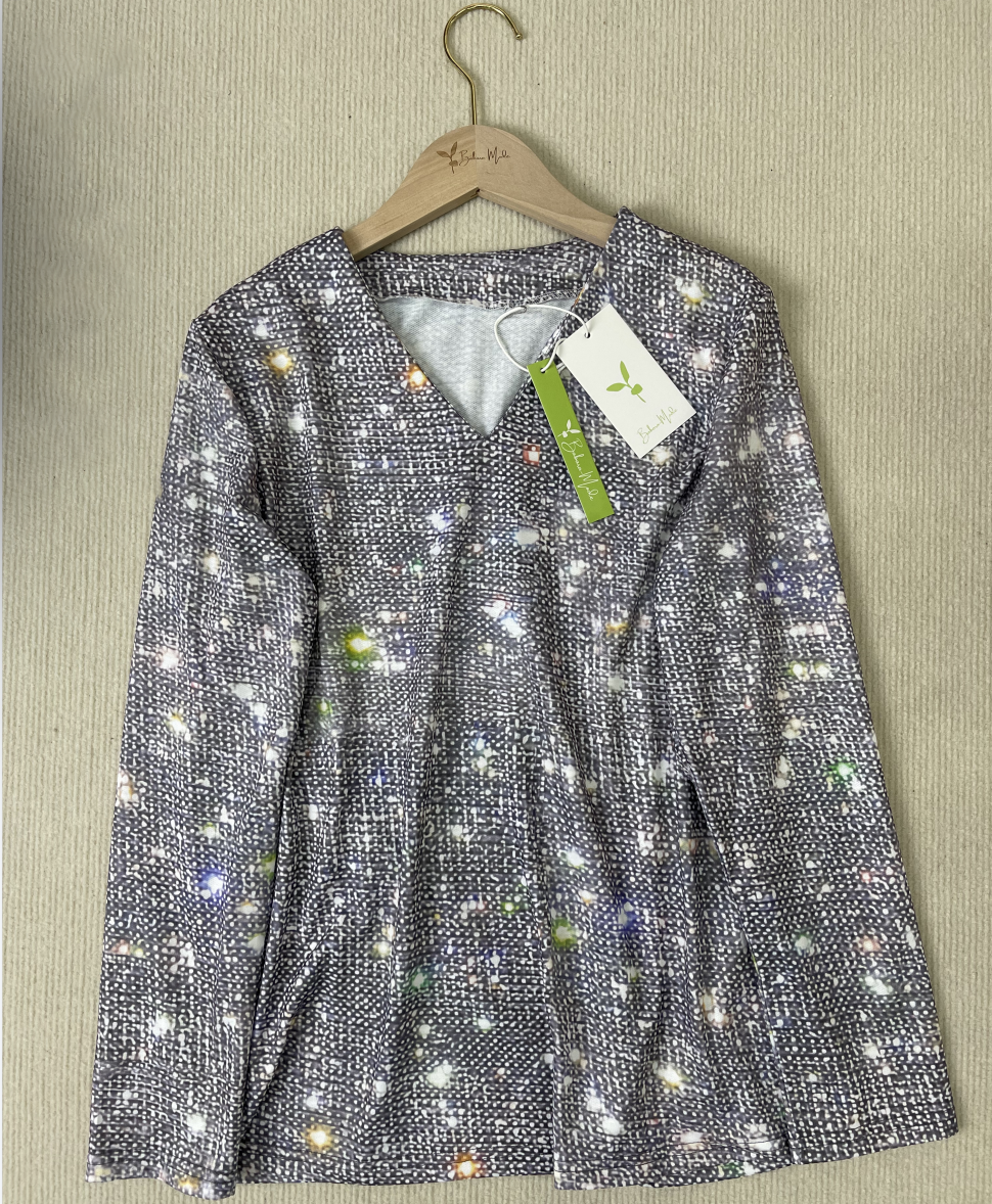 Elaina™ – Damen Bluse mit Funkelndem Design für Festliche Anlässe 4