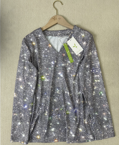 Elaina™ – Damen Bluse mit Funkelndem Design für Festliche Anlässe 4