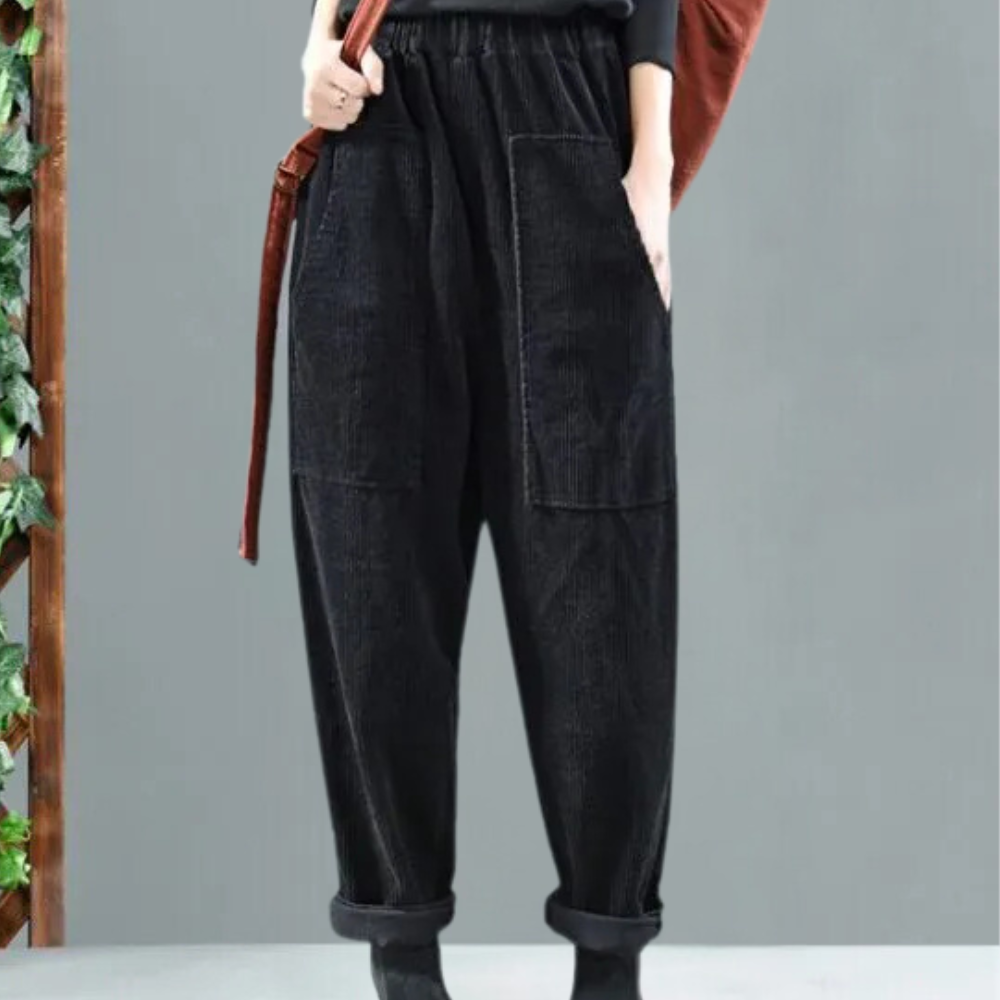 Bequeme Damen Cordhose Marlowe Casual - Elarova