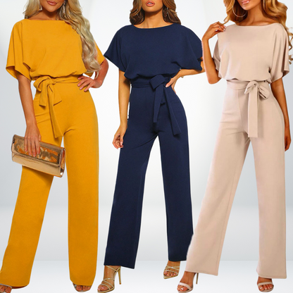 Damen Jumpsuit Leicht Sommerlich Elegant - Elarova