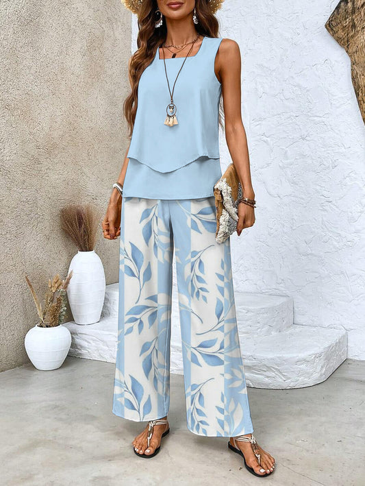 ChicStyle™ – Damen Anzug Set mit Ärmellosem Top und Bequemer Hose 1