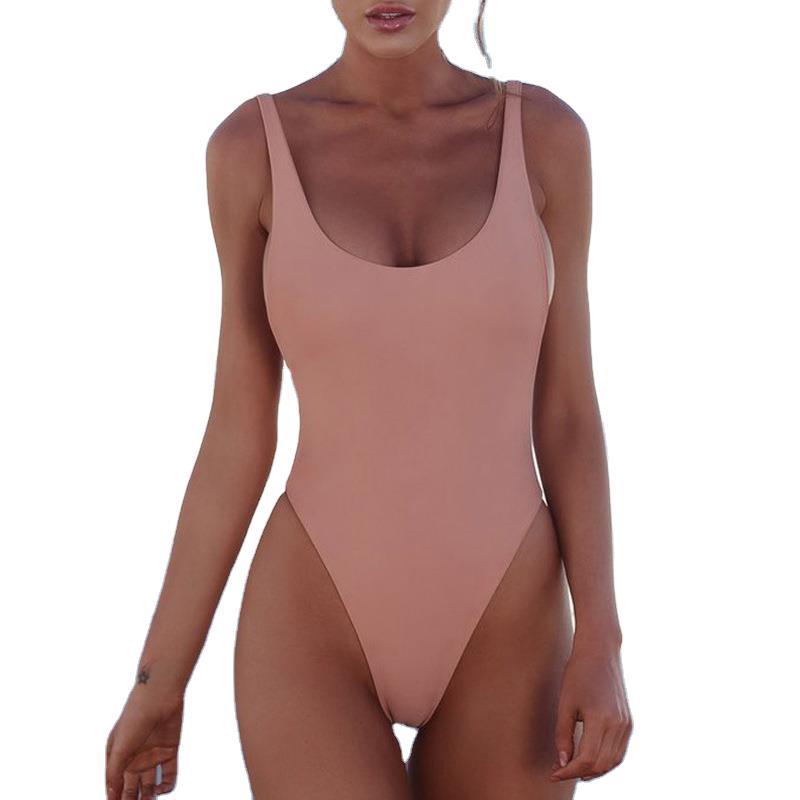 Damen Badeanzug Verstellbare Träger Bikini Style
