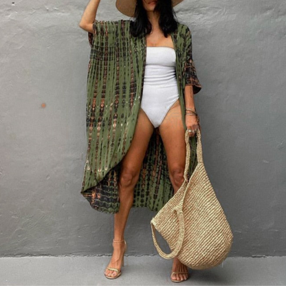 Strandbluse Boho Stil Kimono Ärmel Sommerbluse