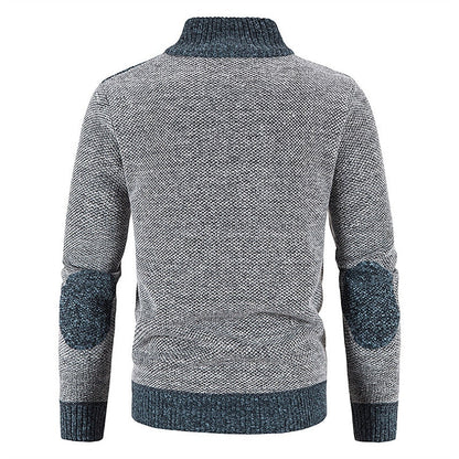 Wollweste Herren Reißverschluss Pullover Warm