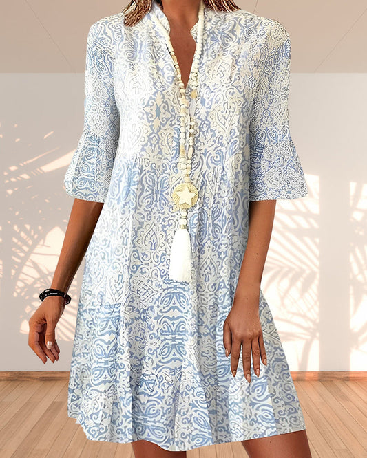 Zanda™ – Damen Kleid aus Baumwolle & Leinen für Eleganten Komfort-1