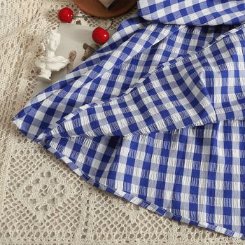 Damenkleid Karree Ausschnitt Puffärmel Modern
