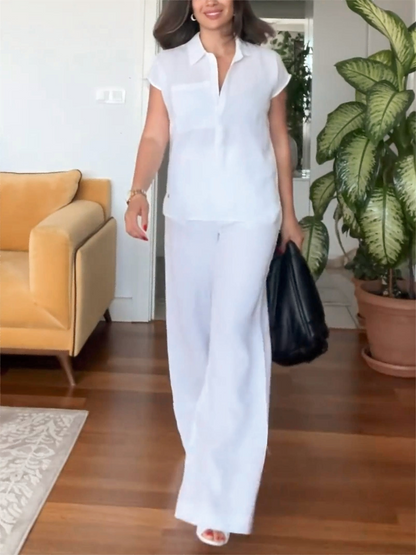 Damen Set Zweiteilig Sommerlich Elegant Romée - Elarova