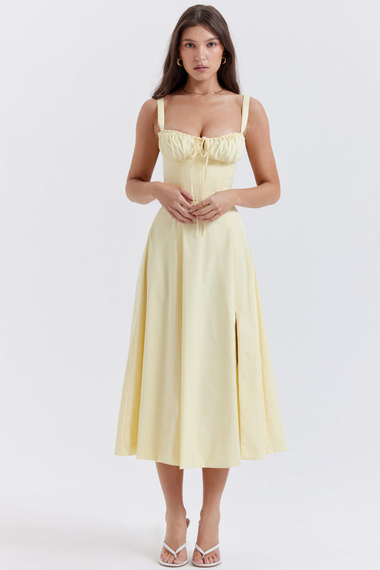 Floraviva™ – Kleid Damen Hochzeitsgast mit Floral Print