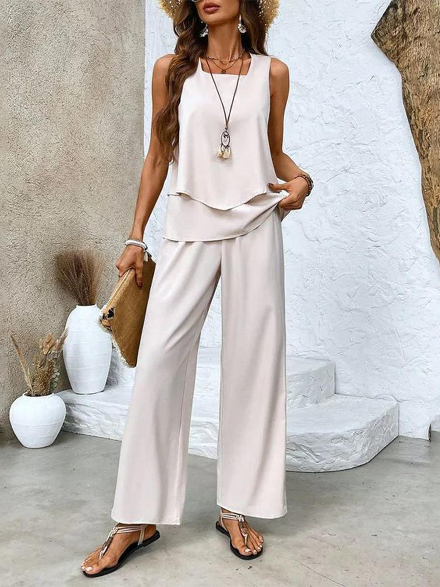 ChicStyle™ – Damen Anzug Set mit Ärmellosem Top und Bequemer Hose 5