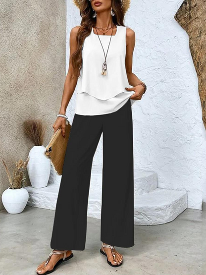 Variant image for ChicStyle™ – Damen Anzug Set mit Ärmellosem Top und Bequemer Hose-31