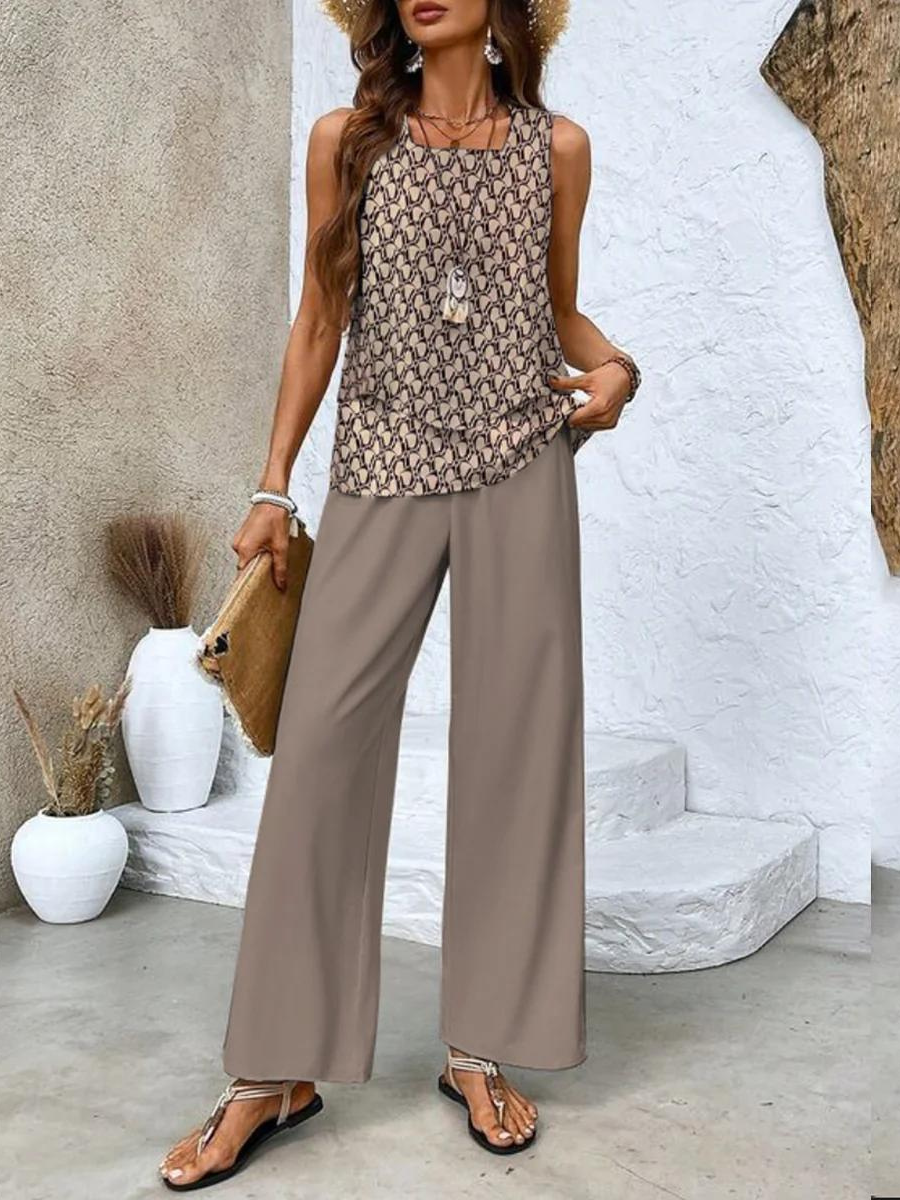 Variant image for ChicStyle™ – Damen Anzug Set mit Ärmellosem Top und Bequemer Hose-19