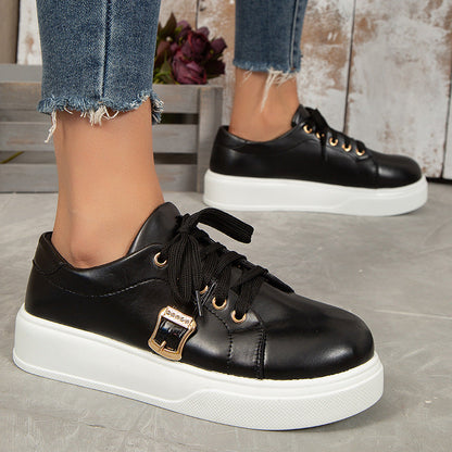 ChicStep™ – Damen Schnürschuhe Elegant Schwarz mit Komfort und Stil 4