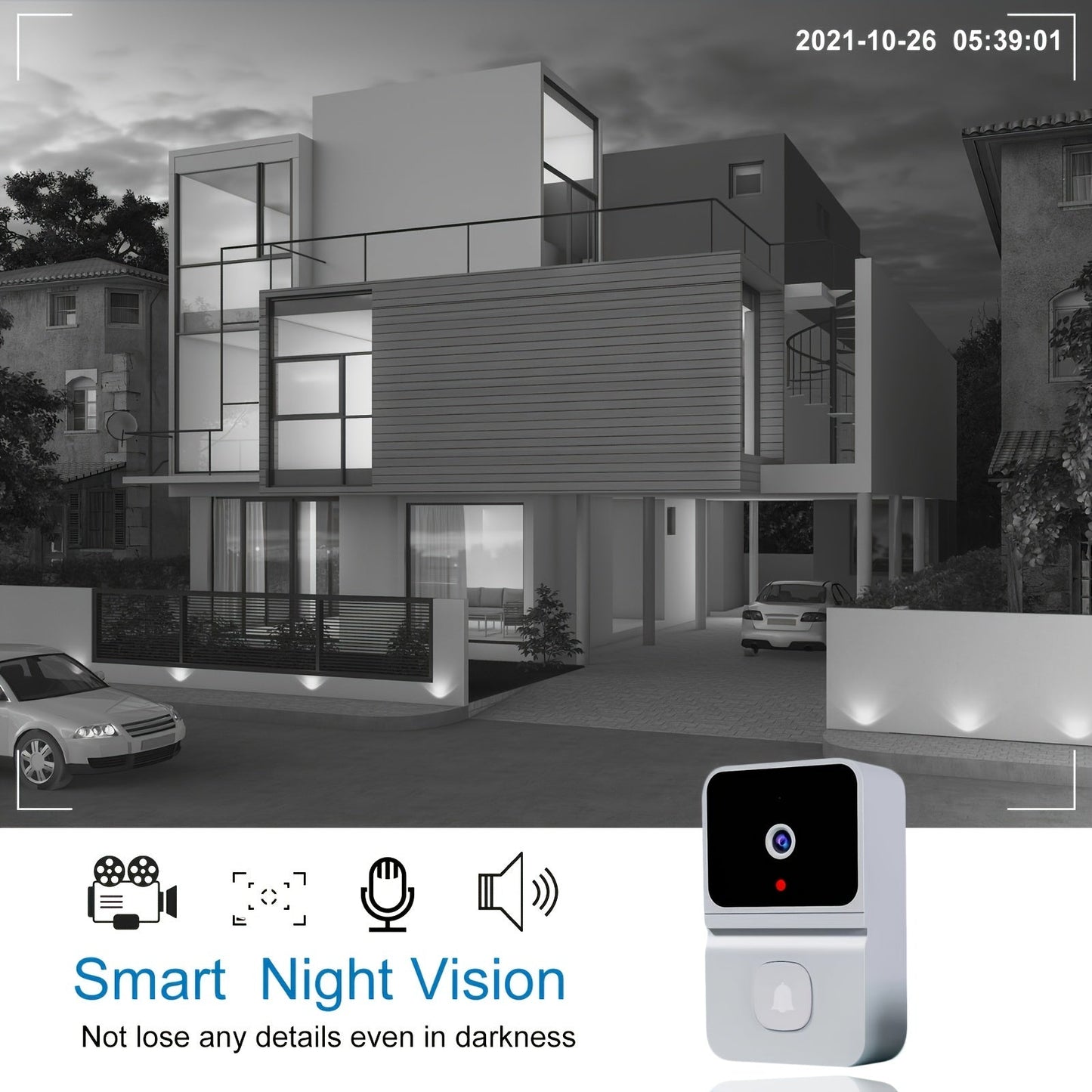 Smart Türklingel mit HD-Video und Sprachfunktion