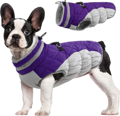 Wasserdichte Hundejacke Winter Reflektierend mit Fleece