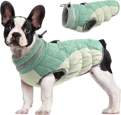 Wasserdichte Hundejacke Winter Reflektierend mit Fleece