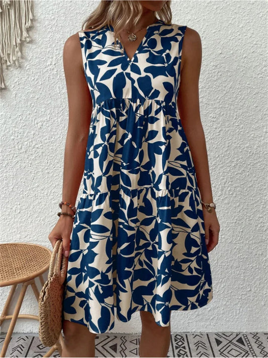 Elegance Femme™ – Damen Kleid im Blumenmuster für Sommerkomfort & Atmungsaktivität-2