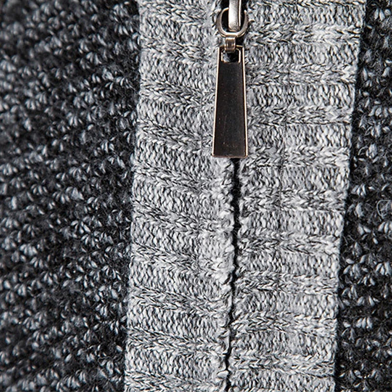 Wollweste Herren Reißverschluss Pullover Warm
