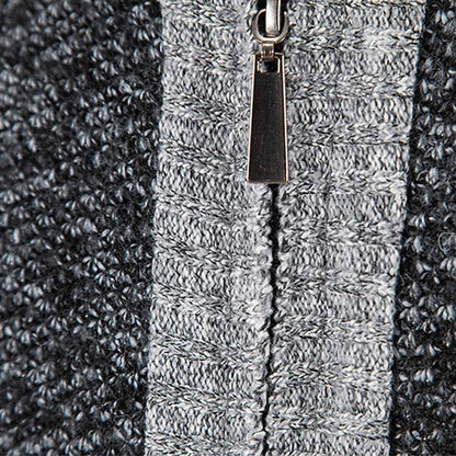 Wollweste Herren Reißverschluss Pullover Warm
