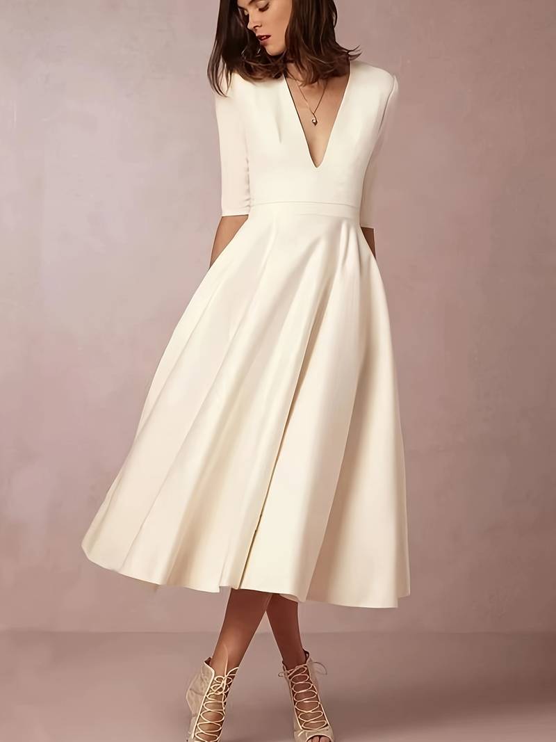 Faye™ – Damen Abendkleid im Retro-Stil mit Eleganter Trapez-Silhouette-3