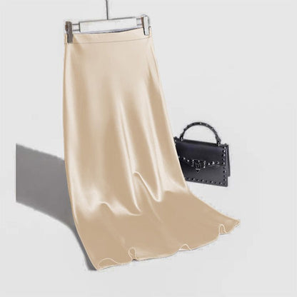 A-line Satin Skirt by Elarova