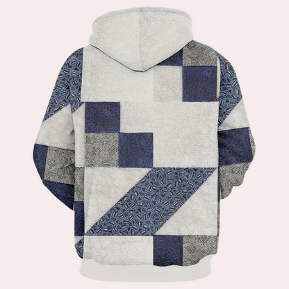 Herren Hoodie Kariert Modern Trend