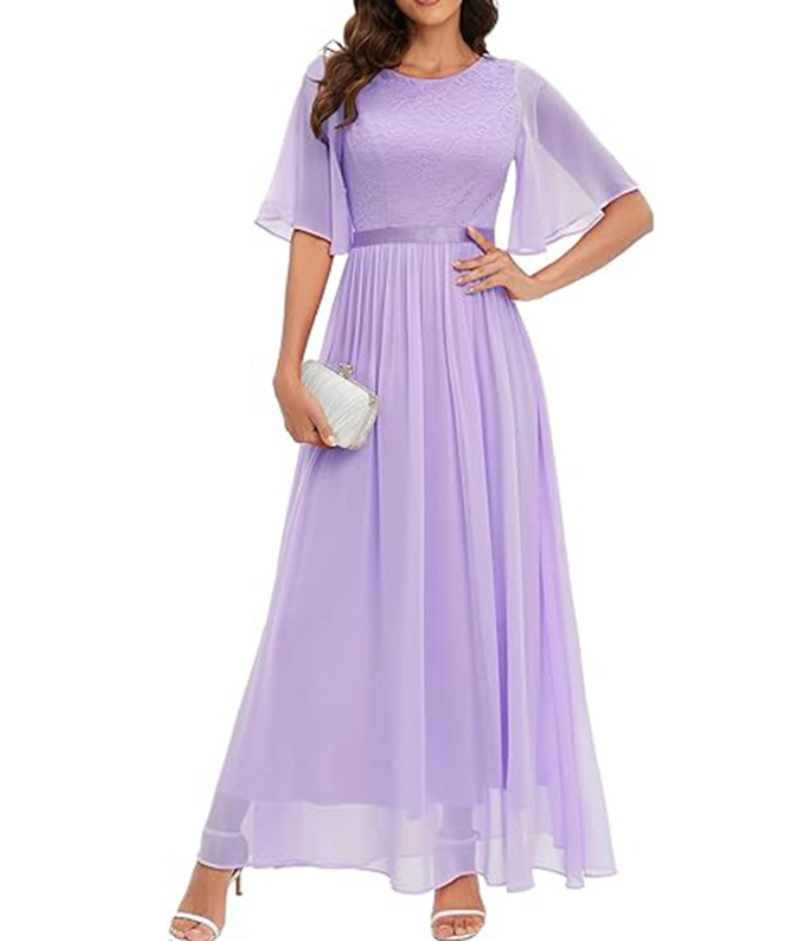 Abendkleid Isabella mit Spitze von Elarova