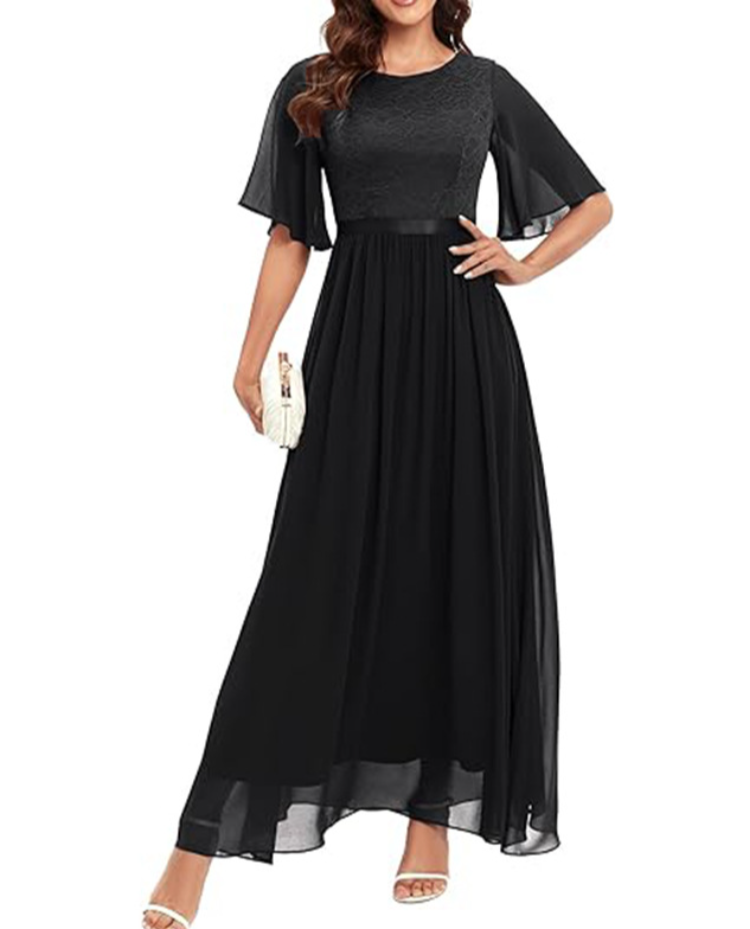 Abendkleid Isabella mit Spitze von Elarova