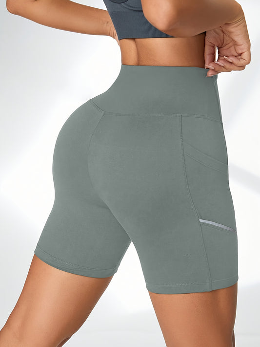 ActiveFlex™ – Damen Sport Shorts mit hoher Taille und praktischen Taschen
