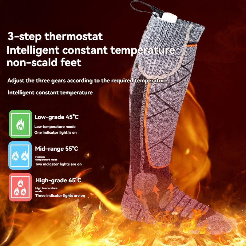 Adjustable Temperature Heating Socks For Men And Women