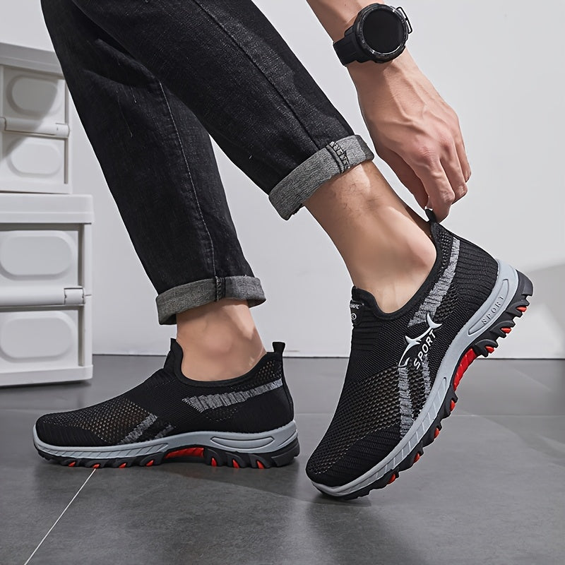 AeroStride™ – Herren Slip-On Sneaker mit Atmungsaktivem Mesh