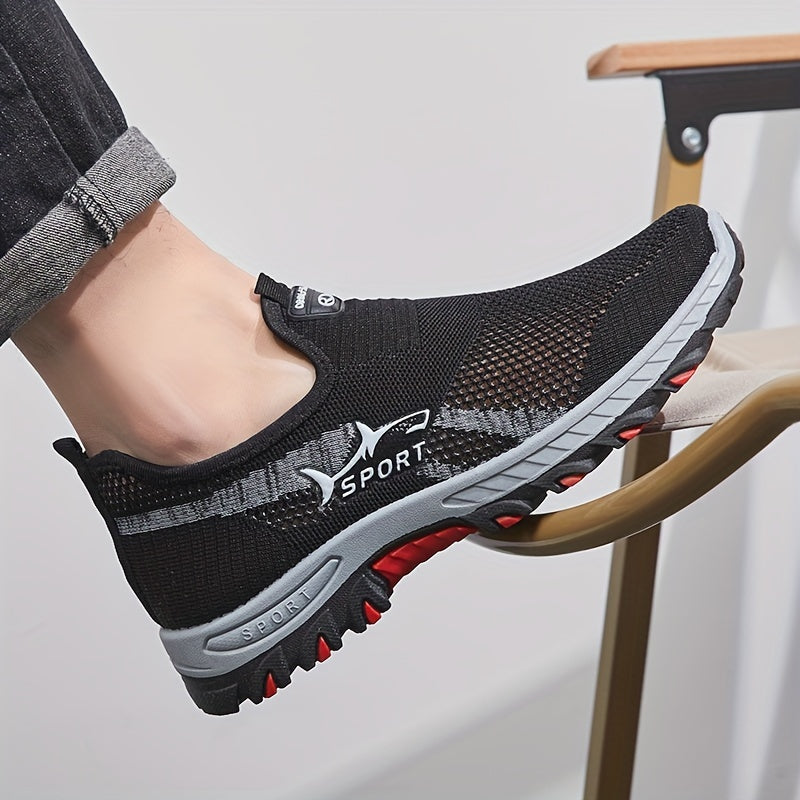 AeroStride™ – Herren Slip-On Sneaker mit Atmungsaktivem Mesh
