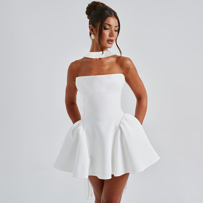 Andrea – Verführerisches Tube Top Kleid mit Reißverschluss