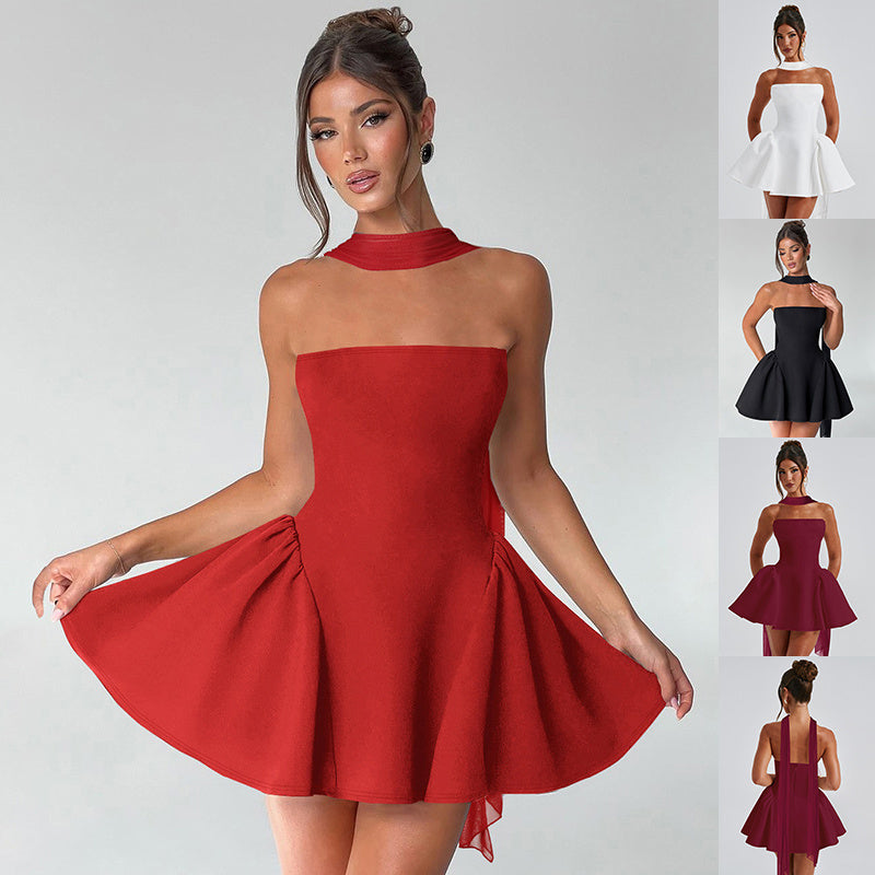 Andrea – Verführerisches Tube Top Kleid mit Reißverschluss