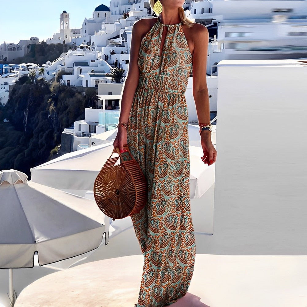 Ärmelloses Clara Bohème-Kleid