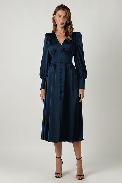 Arya™ – Damen Kleid aus Satin für Festliche Anlässe