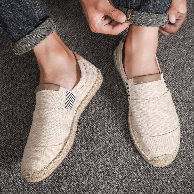 Atmungsaktive Herren Leineschuhe