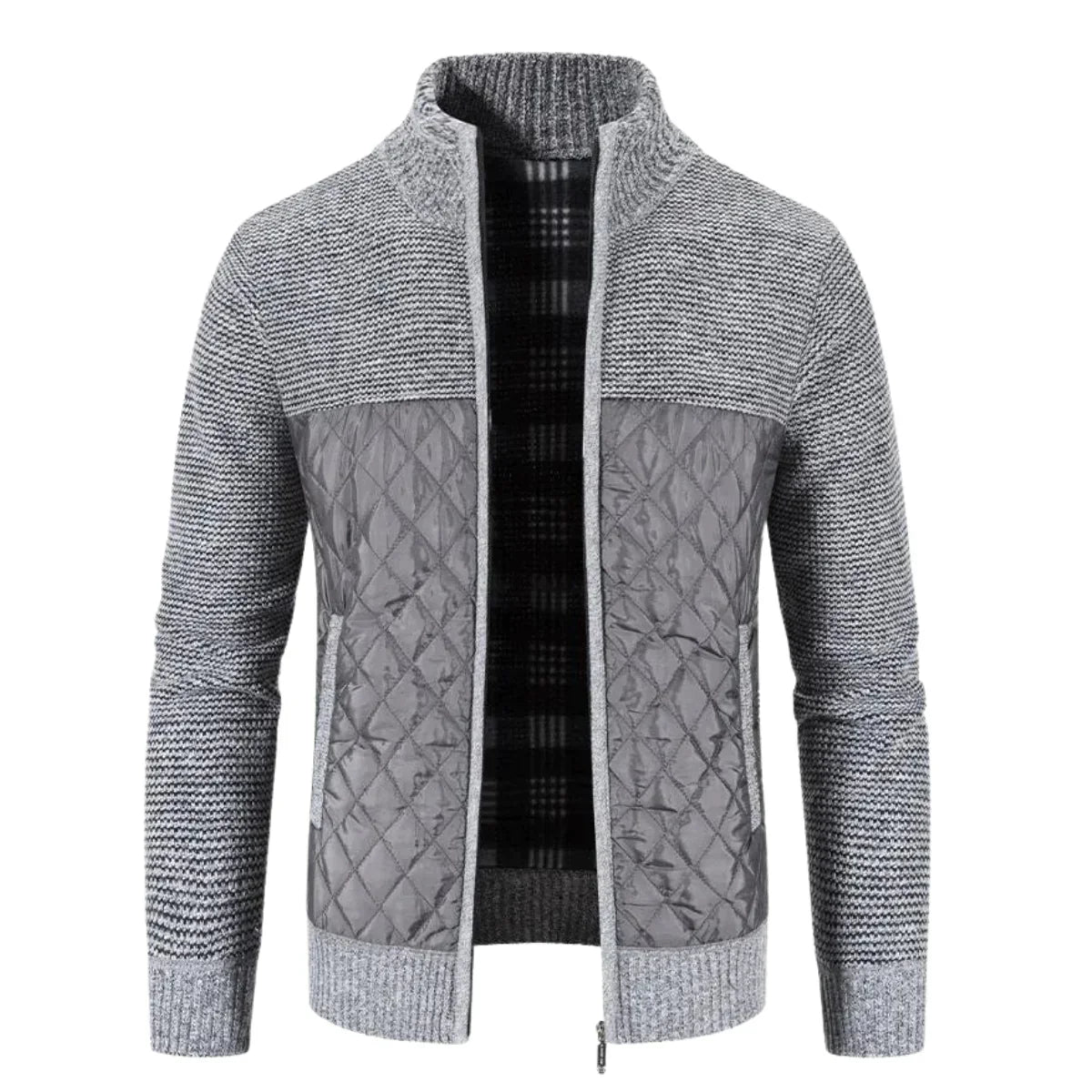 Atmungsaktive Jacke im Patchwork-Stil