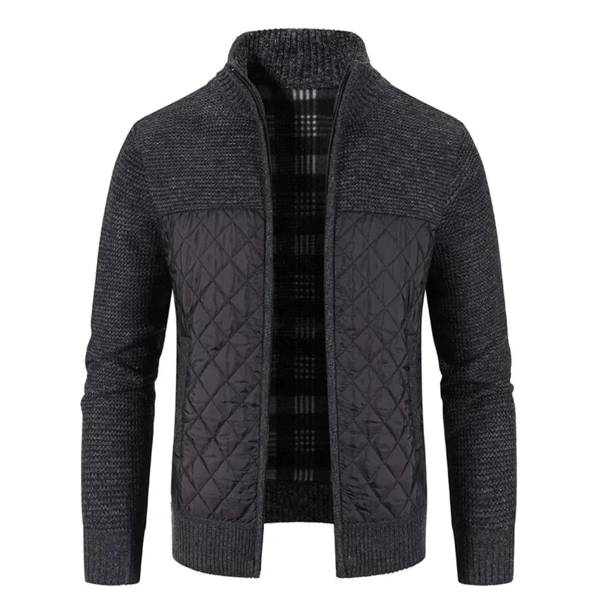 Atmungsaktive Jacke im Patchwork-Stil