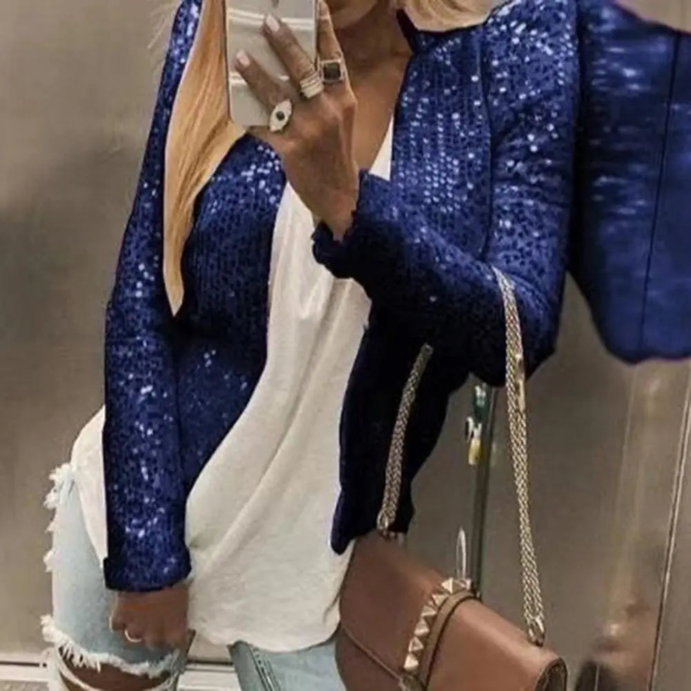 Avelena Blazer mit eleganten Pailletten