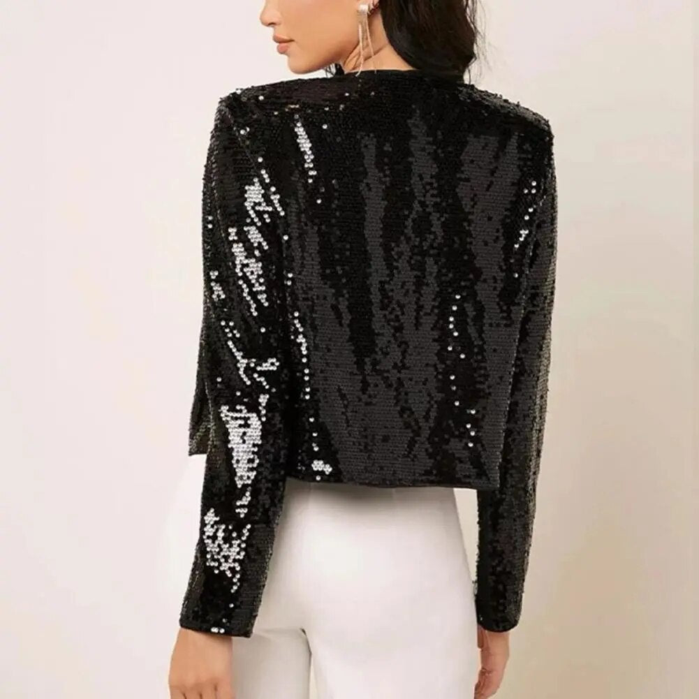 Avelena Blazer mit eleganten Pailletten