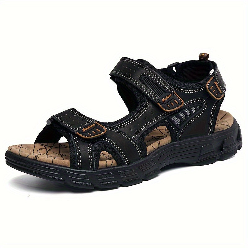 AventoGrip™ – Atmungsaktive Herren Ledersandalen
