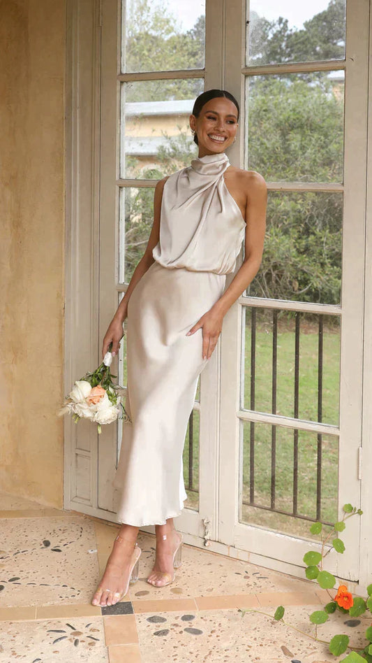 GlanzKleid™ – Damen Kleid mit Schimmerndem Stoff für Festliche Anlässe-1