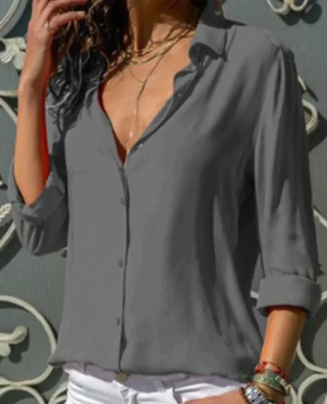 Variant image for DemiChic™ – Damenbluse aus Chiffon mit Eleganten Stickereien & Leichtigkeit-31