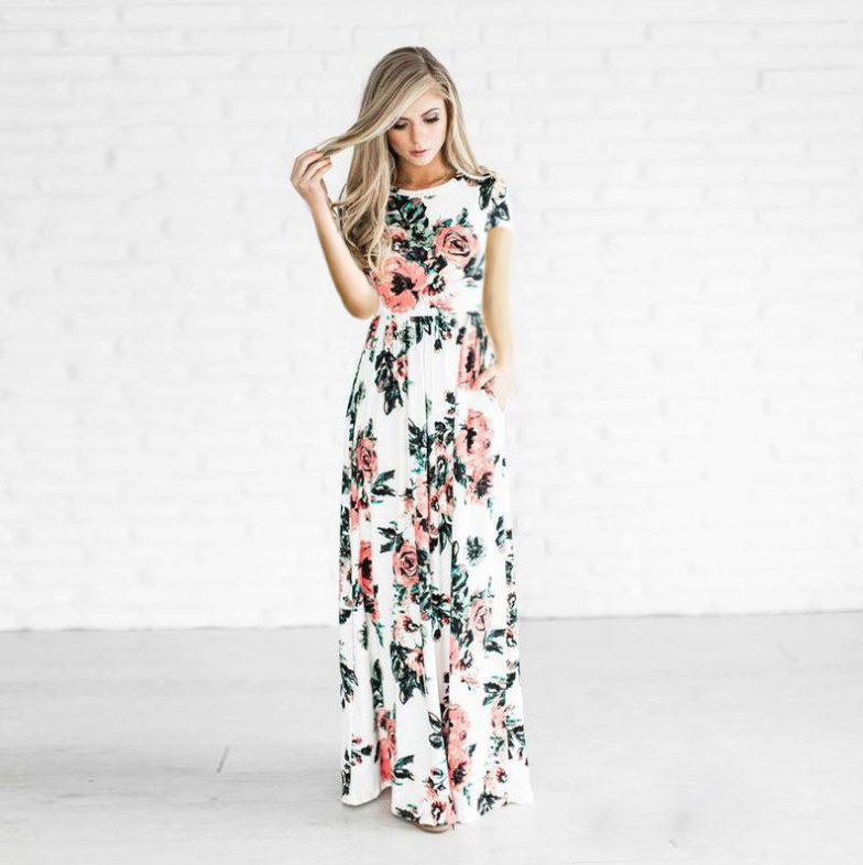 Blumenmaxikleid Roxana für Damen